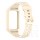 Gigapack Honor Band 9  pótszíj (egyedi méret, szilikon, ütésállóság + szilikon keret) bézs