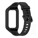 Gigapack Honor Band 9  pótszíj (egyedi méret, szilikon, ütésállóság + szilikon keret) fekete