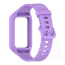Gigapack Honor Band 9  pótszíj (egyedi méret, szilikon, ütésállóság + szilikon keret) lila