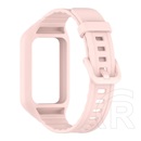 Gigapack Honor Band 9  pótszíj (egyedi méret, szilikon, ütésállóság + szilikon keret) rózsaszín