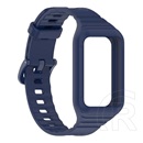 Gigapack Honor Band 9  pótszíj (egyedi méret, szilikon, ütésállóság + szilikon keret) sötétkék