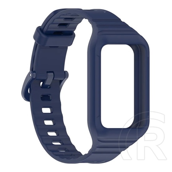 Gigapack Honor Band 9  pótszíj (egyedi méret, szilikon, ütésállóság + szilikon keret) sötétkék