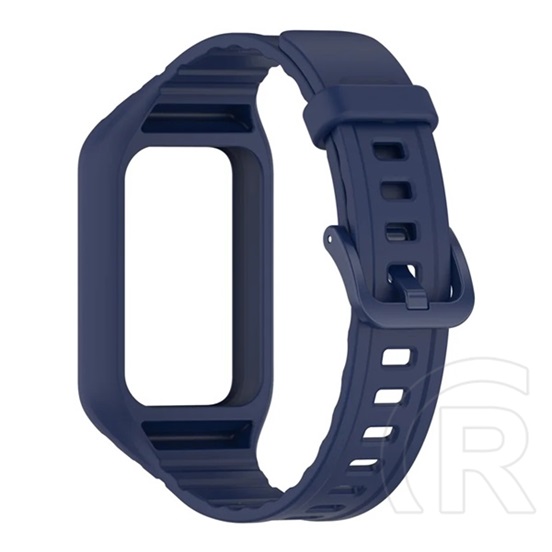 Gigapack Honor Band 9  pótszíj (egyedi méret, szilikon, ütésállóság + szilikon keret) sötétkék