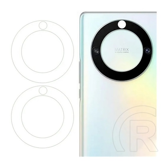 Gigapack Honor Magic5 Lite 5G kameravédő üveg 2db (karcálló, 0.3mm, 9h, nem íves) átlátszó