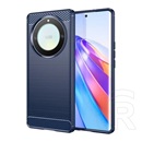 Gigapack Honor Magic5 Lite 5G szilikon védő (közepesen ütésálló, légpárnás sarok, szálcsiszolt, karbon minta) sötétkék