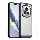 Gigapack Honor Magic6 Pro 5G műanyag telefonvédő (szilikon keret, ütésállóság, átlátszó hátlap) fekete