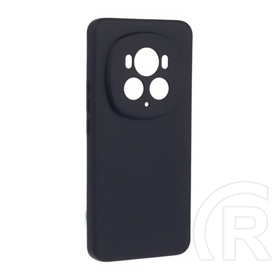 Gigapack Honor Magic6 Pro 5G szilikon telefonvédő (matt, mikrofiber plüss karcolásmentesítő belső, prémium) fekete