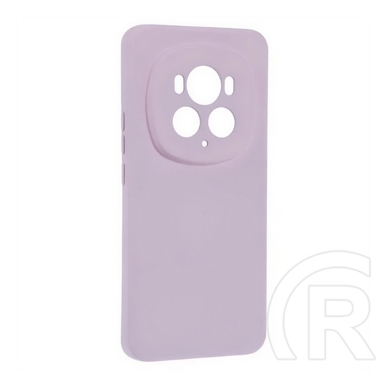 Gigapack Honor Magic6 Pro 5G szilikon telefonvédő (matt, mikrofiber plüss karcolásmentesítő belső, prémium) lila