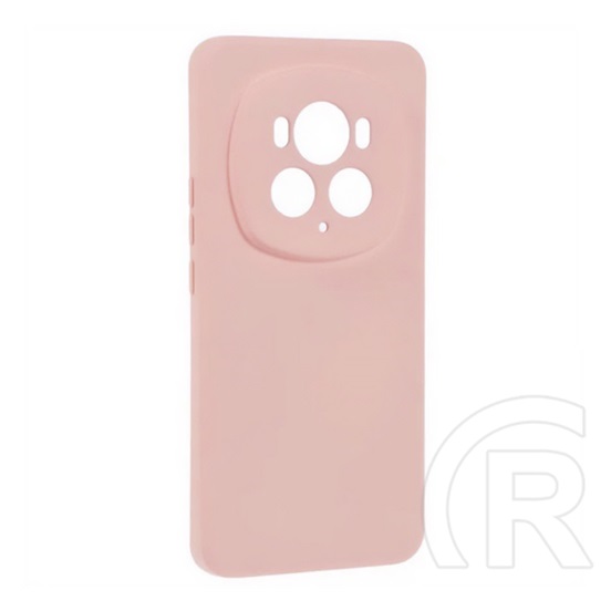Gigapack Honor Magic6 Pro 5G szilikon telefonvédő (matt, mikrofiber plüss karcolásmentesítő belső, prémium) rózsaszín