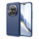Gigapack Honor Magic6 Pro 5G szilikon telefonvédő (ütésállóság, légpárnás sarok, szálcsiszolt, karbon minta) sötétkék