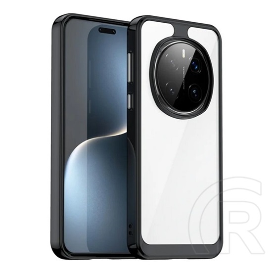 Gigapack Honor Magic7 Pro szilikon telefonvédő (ütésállóság, átlátszó hátlap) fekete
