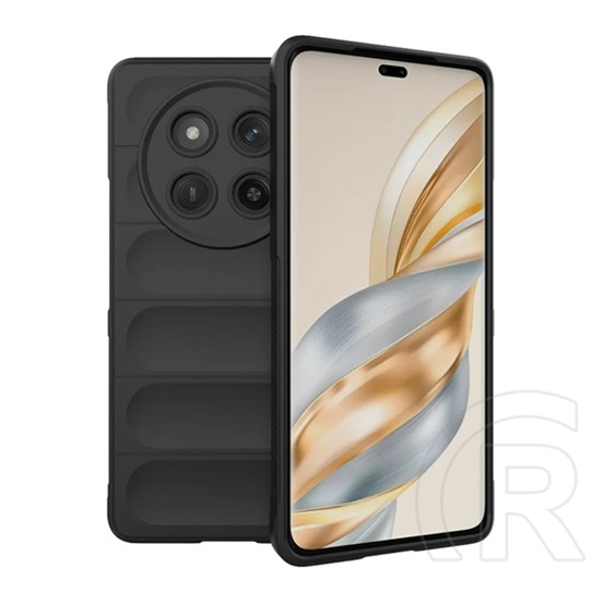 Gigapack Honor Magic 7 Lite szilikon telefonvédő (ütésállóság, kameravédő, 3d) fekete