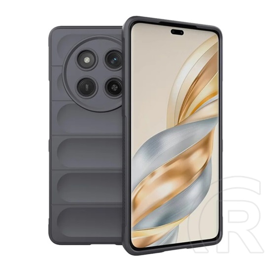 Gigapack Honor Magic 7 Lite szilikon telefonvédő (ütésállóság, kameravédő, 3d) sötétszürke