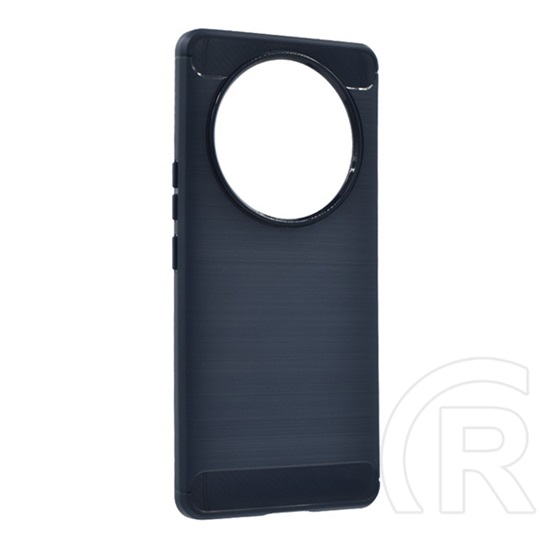 Gigapack Honor Magic 7 Lite szilikon telefonvédő (ütésállóság, légpárnás sarok, szálcsiszolt, karbon minta) sötétkék