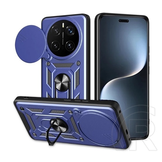 Gigapack Honor Magic 7 Pro defender szilikon telefonvédő (ütésállóság, tartógyűrű, kameravédő) sötétkék