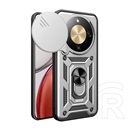 Gigapack Honor Magic 8 Lite defender szilikon telefonvédő (ütésállóság, tartógyűrű, kameravédő) ezüst