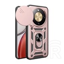 Gigapack Honor Magic 8 Lite defender szilikon telefonvédő (ütésállóság, tartógyűrű, kameravédő) rozéarany