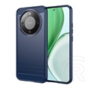 Gigapack Honor Magic 8 Lite szilikon telefonvédő (ütésállóság, légpárnás sarok, szálcsiszolt, karbon minta) sötétkék