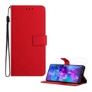 Gigapack Honor Magic 8 Lite tok álló, bőr hatású (flip, oldalra nyíló, asztali tartó, négyzet, prémium) piros