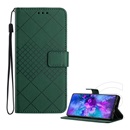 Gigapack Honor Magic 8 Lite tok álló, bőr hatású (flip, oldalra nyíló, asztali tartó, négyzet, prémium) sötétzöld