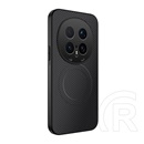 Gigapack Honor Magic 8 Pro szilikon telefonvédő (műanyag hátlap, karbon minta, mágneses) fekete