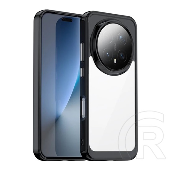 Gigapack Honor Magic 8 Pro szilikon telefonvédő (ütésállóság, átlátszó hátlap) fekete