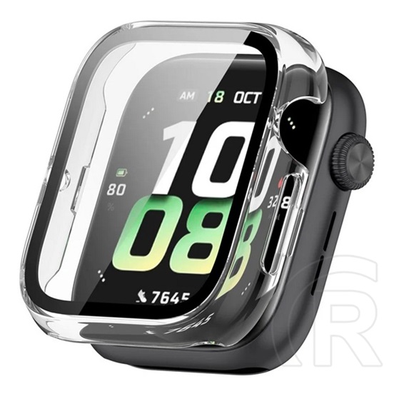 Gigapack Honor Watch 5 műanyag keret (bumper, ütésállóság + kijelzővédő üveg) átlátszó