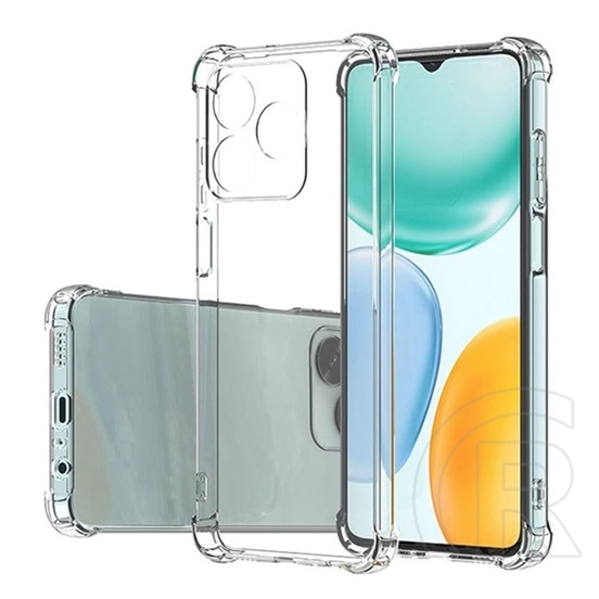 Gigapack Honor X5c Plus szilikon telefonvédő (ütésállóság, légpárnás sarok) átlátszó