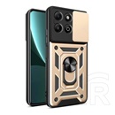 Gigapack Honor X6b defender szilikon telefonvédő (ütésállóság, tartógyűrű, kameravédő) arany