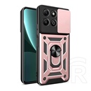 Gigapack Honor X6b defender szilikon telefonvédő (ütésállóság, tartógyűrű, kameravédő) rozéarany
