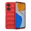 Gigapack Honor X7 (2022) szilikon telefonvédő (közepesen ütésálló, kamera védelem, 3d minta) piros