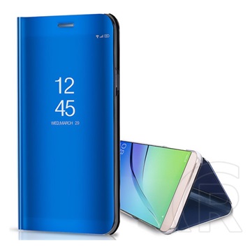 Gigapack Honor X7 (2022) tok álló (aktív flip, asztali tartó funkció, tükrös felület, mirror view case) kék