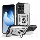 Gigapack Honor X8c defender szilikon telefonvédő (ütésállóság, tartógyűrű, kameravédő) ezüst