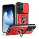 Gigapack Honor X8c defender szilikon telefonvédő (ütésállóság, tartógyűrű, kameravédő) piros