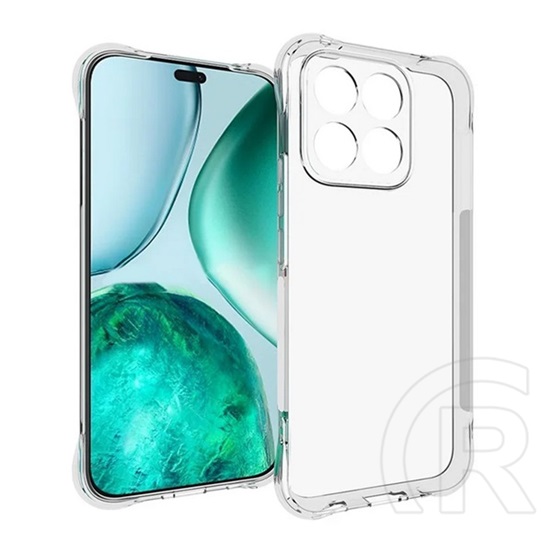 Gigapack Honor X8c szilikon telefonvédő (ütésállóság, légpárnás sarok) átlátszó