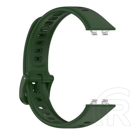 Gigapack Huawei Band 11 Pro pótszíj (egyedi méret, szilikon) sötétzöld