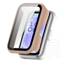 Gigapack Huawei Band 11 műanyag keret (bumper, ütésállóság + kijelzővédő üveg) rózsaszín