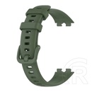 Gigapack Huawei Band 8 pótszíj (egyedi méret, szilikon) sötétzöld