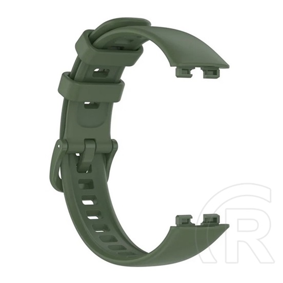 Gigapack Huawei Band 8 pótszíj (egyedi méret, szilikon) sötétzöld