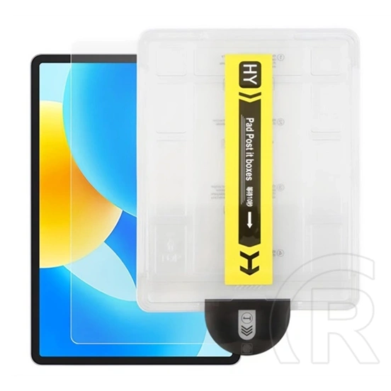Gigapack Huawei MatePad 11.5 (2026) képernyővédő üveg (0.3mm, 9h, nem íves + segédkeret) átlátszó