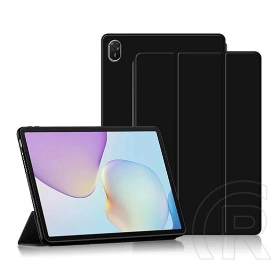 Gigapack Huawei MatePad 11.5 (2026) tok álló, bőr hatású (aktív flip, oldalra nyíló, trifold, asztali tartó) fekete