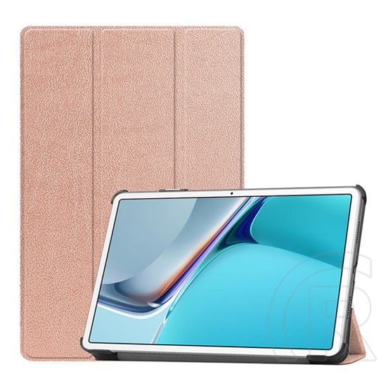 Gigapack Huawei MatePad 11 WIFI (DBY-W09) tok álló (aktív Flip, oldalra nyíló, TRIFOLD asztali tartó funkció) rozéarany