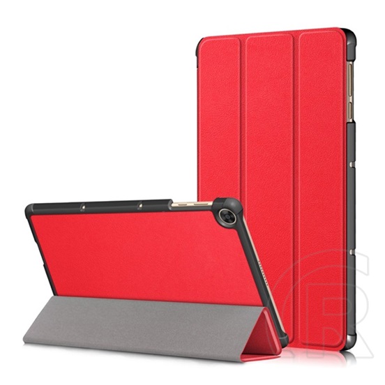 Gigapack Huawei MatePad T10 WIFI (AGR-W09) tok álló (aktív Flip, oldalra nyíló, TRIFOLD asztali tartó funkció) piros