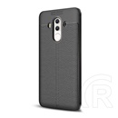 Gigapack Huawei Mate 10 Pro Szilikon telefonvédő (bőr hatású, varrás minta, fekete)