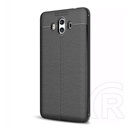 Gigapack Huawei Mate 10 Szilikon telefonvédő (bőr hatású, varrás minta, fekete)