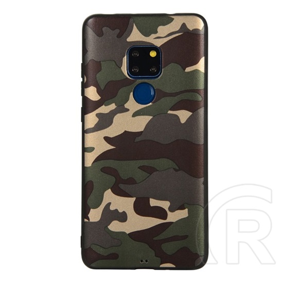 Gigapack Huawei Mate 20 szilikon telefonvédő (terep minta, zöld)