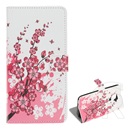 Gigapack Huawei Mate 30 Lite (Nova 5i Pro) tok álló (Flip, oldalra nyíló, virág minta) fehér