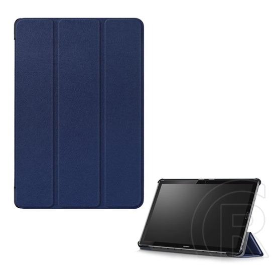 Gigapack Huawei MediaPad M5 10.8 WIFI tok álló (Flip, oldalra nyíló, TRIFOLD asztali tartó funkció) sötétkék