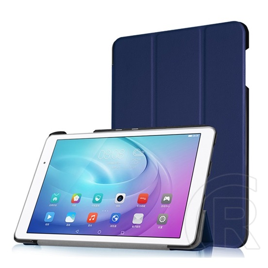 Gigapack Huawei Mediapad T2 10.0 Pro tok álló (Flip, oldalra nyíló, TRIFOLD asztali tartó funkció) sötétkék