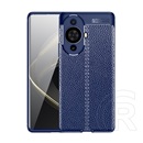 Gigapack Huawei Nova 11 Pro szilikon telefonvédő (közepesen ütésálló, bőr hatású, varrás minta) sötétkék